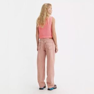 Levi’s Women’s 501 90s Light Pink Premium Button Fly Straight Jeans Size 0